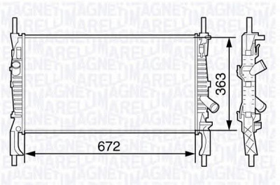 MAGNETI MARELLI 350213131800 -  Радиатор, охлаждение двигателя